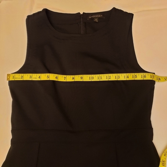 Banana Republic Black Career Sleeveless Dress Size 8 - Picture 8 of 13